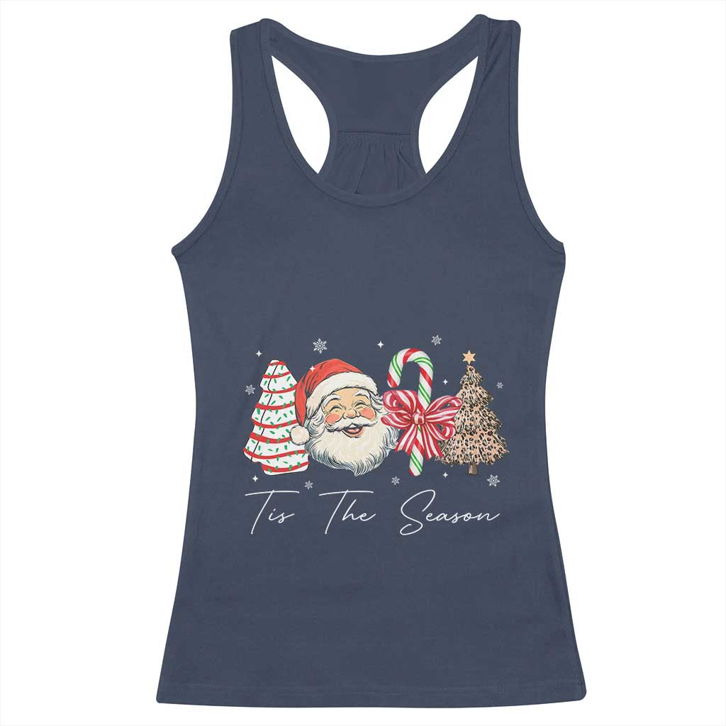 Funny Tis The Season Christmas Racerback Tank Top Xmas Holiday Family Matching Santa Xmas Tree - Wonder Print Shop