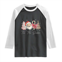 Funny Tis The Season Christmas Raglan Shirt Xmas Holiday Family Matching Santa Xmas Tree - Wonder Print Shop