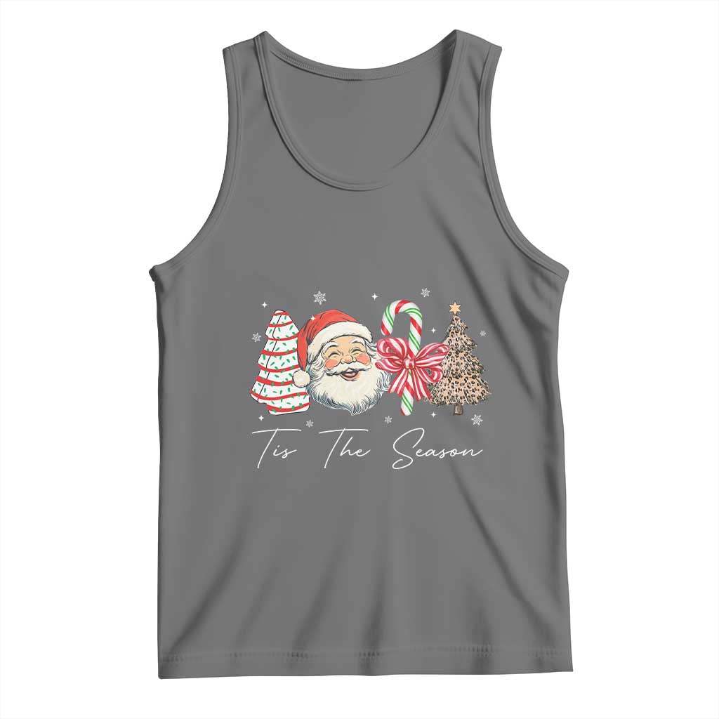 Funny Tis The Season Christmas Tank Top Xmas Holiday Family Matching Santa Xmas Tree - Wonder Print Shop