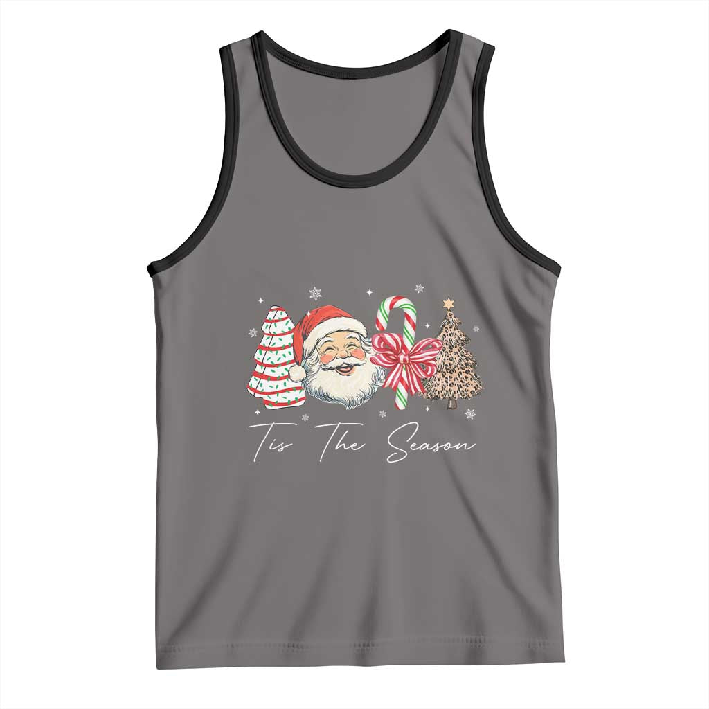 Funny Tis The Season Christmas Tank Top Xmas Holiday Family Matching Santa Xmas Tree - Wonder Print Shop