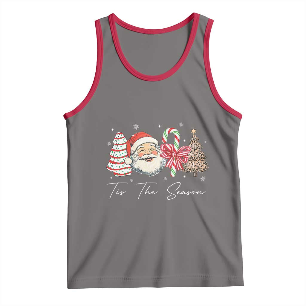 Funny Tis The Season Christmas Tank Top Xmas Holiday Family Matching Santa Xmas Tree - Wonder Print Shop