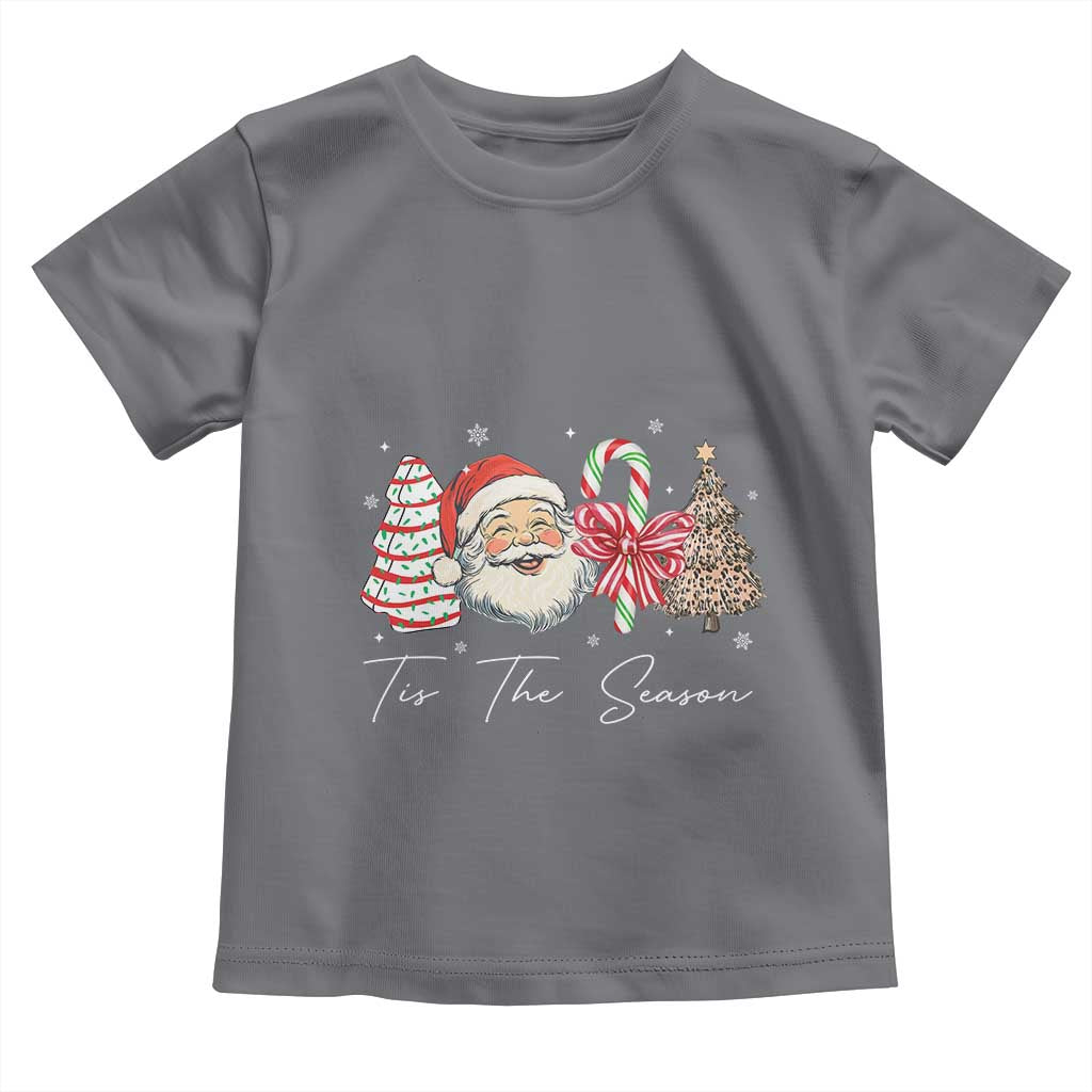 Funny Tis The Season Christmas Toddler T Shirt Xmas Holiday Family Matching Santa Xmas Tree - Wonder Print Shop