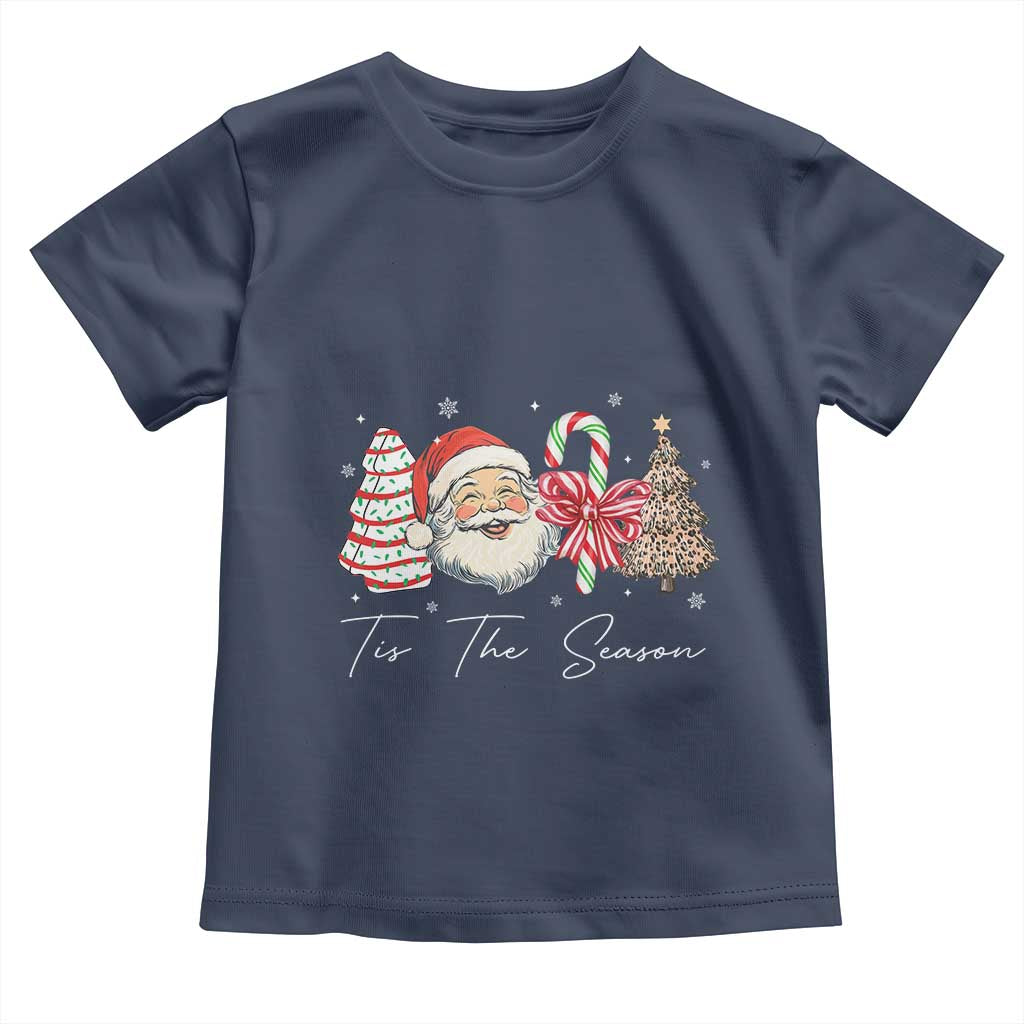 Funny Tis The Season Christmas Toddler T Shirt Xmas Holiday Family Matching Santa Xmas Tree - Wonder Print Shop