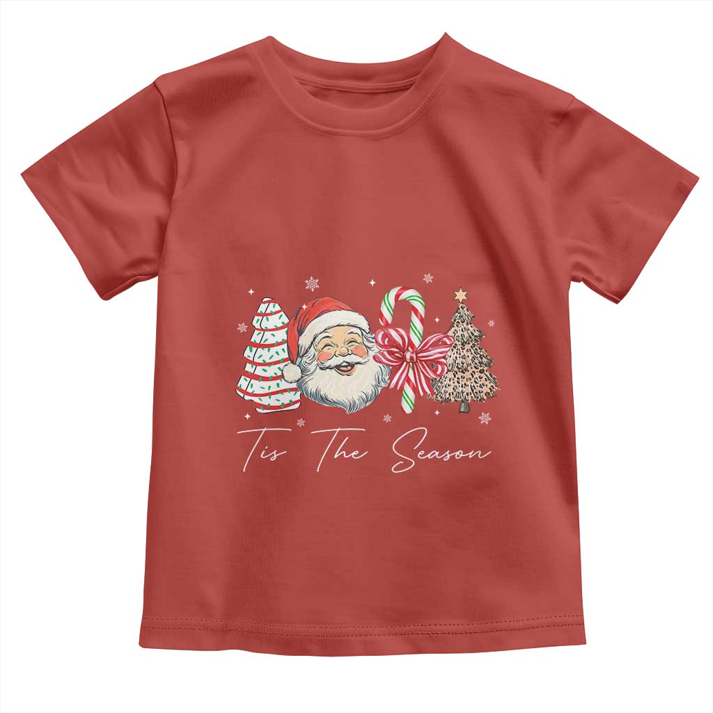 Funny Tis The Season Christmas Toddler T Shirt Xmas Holiday Family Matching Santa Xmas Tree - Wonder Print Shop