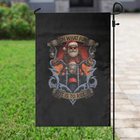 Funny Christmas Motorcycle Santa Garden Flag Oh What Fun It Is To Ride Xmas Biker - Wonder Print Shop