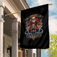 Funny Christmas Motorcycle Santa Garden Flag Oh What Fun It Is To Ride Xmas Biker - Wonder Print Shop