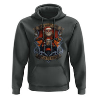 Funny Christmas Motorcycle Santa Hoodie Oh What Fun It Is To Ride Xmas Biker - Wonder Print Shop