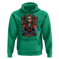 Funny Christmas Motorcycle Santa Hoodie Oh What Fun It Is To Ride Xmas Biker - Wonder Print Shop