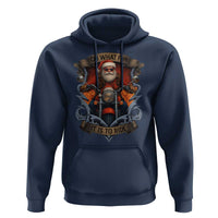 Funny Christmas Motorcycle Santa Hoodie Oh What Fun It Is To Ride Xmas Biker - Wonder Print Shop