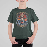 Funny Christmas Motorcycle Santa T Shirt For Kid Oh What Fun It Is To Ride Xmas Biker - Wonder Print Shop