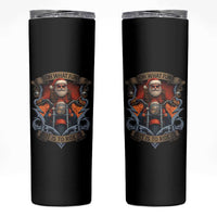 Funny Christmas Motorcycle Santa Skinny Tumbler Oh What Fun It Is To Ride Xmas Biker - Wonder Print Shop