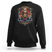 Funny Christmas Motorcycle Santa Sweatshirt Oh What Fun It Is To Ride Xmas Biker - Wonder Print Shop