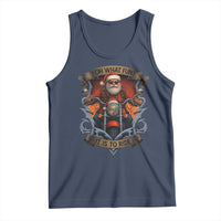 Funny Christmas Motorcycle Santa Tank Top Oh What Fun It Is To Ride Xmas Biker - Wonder Print Shop