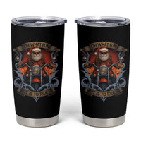 Funny Christmas Motorcycle Santa Tumbler Cup Oh What Fun It Is To Ride Xmas Biker - Wonder Print Shop
