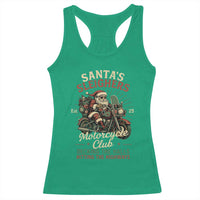 Funny Christmas Motorcycle Biker Racerback Tank Top Santas Sleighers Motorcycle Club Decking The Halls - Wonder Print Shop