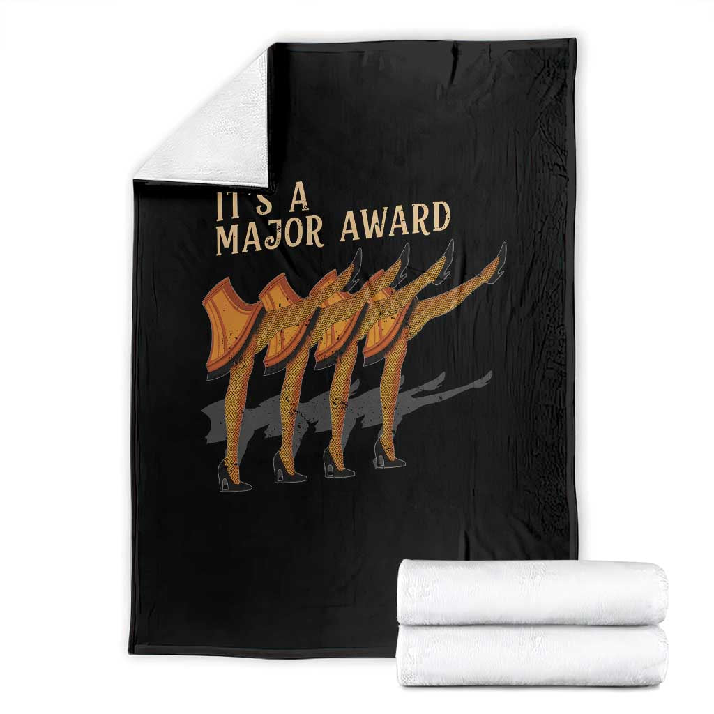 Funny Christmas Movie It's A Major Award Throw Blanket Italian Leg Lamp - Wonder Print Shop