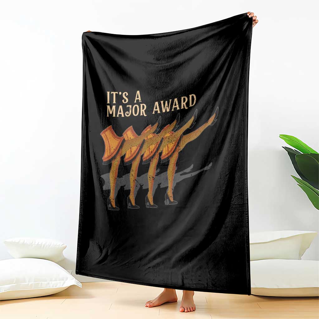 Funny Christmas Movie It's A Major Award Throw Blanket Italian Leg Lamp - Wonder Print Shop