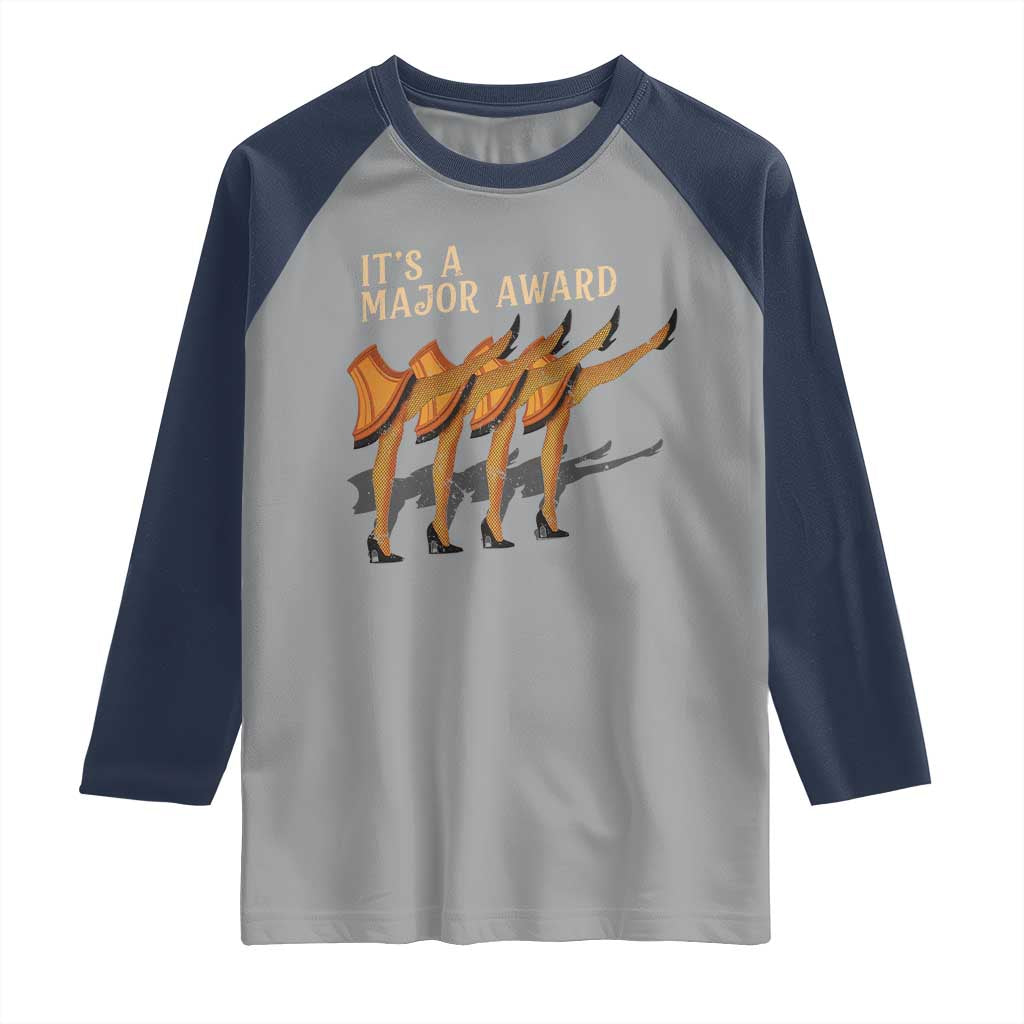 Funny Christmas Movie It's A Major Award Raglan Shirt Italian Leg Lamp - Wonder Print Shop