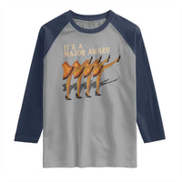 Funny Christmas Movie It's A Major Award Raglan Shirt Italian Leg Lamp - Wonder Print Shop