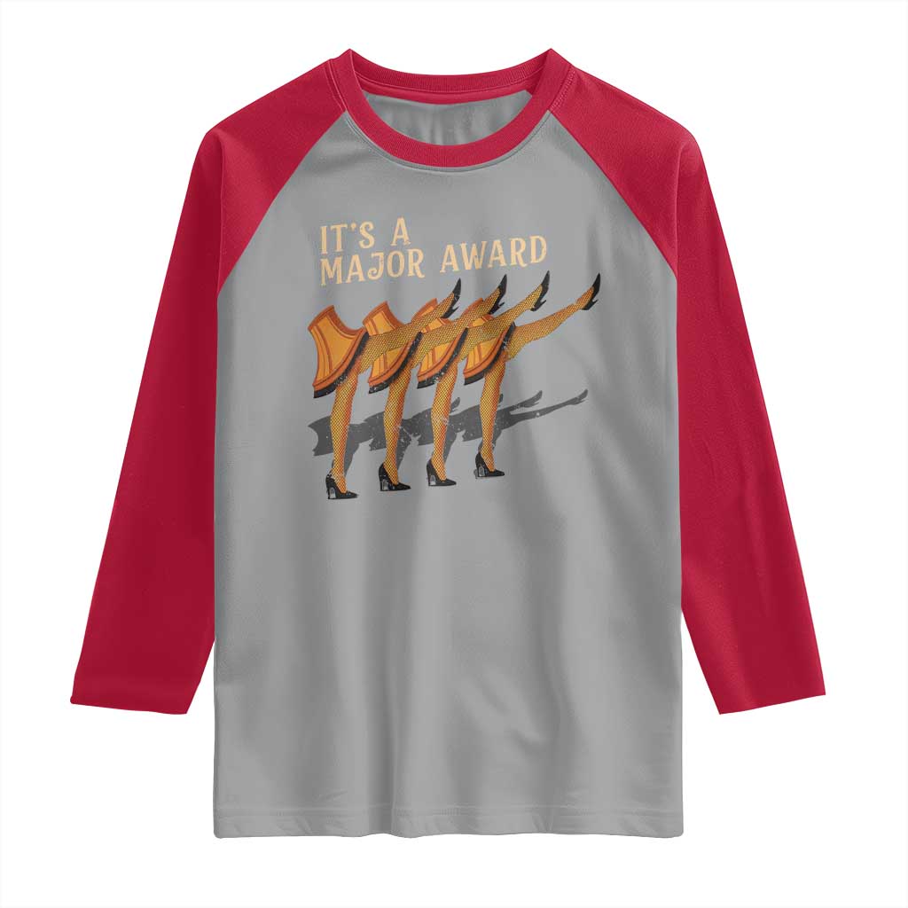 Funny Christmas Movie It's A Major Award Raglan Shirt Italian Leg Lamp - Wonder Print Shop