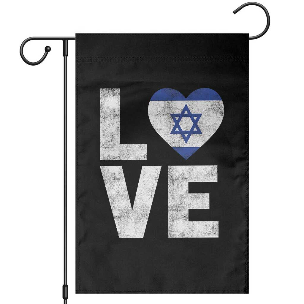I Love Israel Jewish Gifts Star of David Israeli Garden Flag - Wonder Print Shop