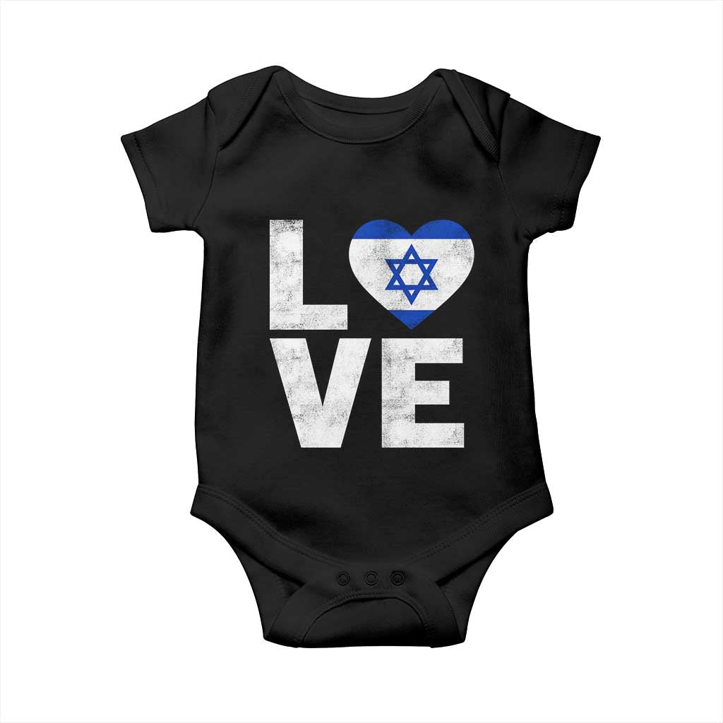 I Love Israel Jewish Gifts Star of David Israeli Baby Onesie - Wonder Print Shop