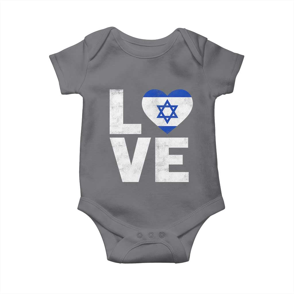I Love Israel Jewish Gifts Star of David Israeli Baby Onesie - Wonder Print Shop