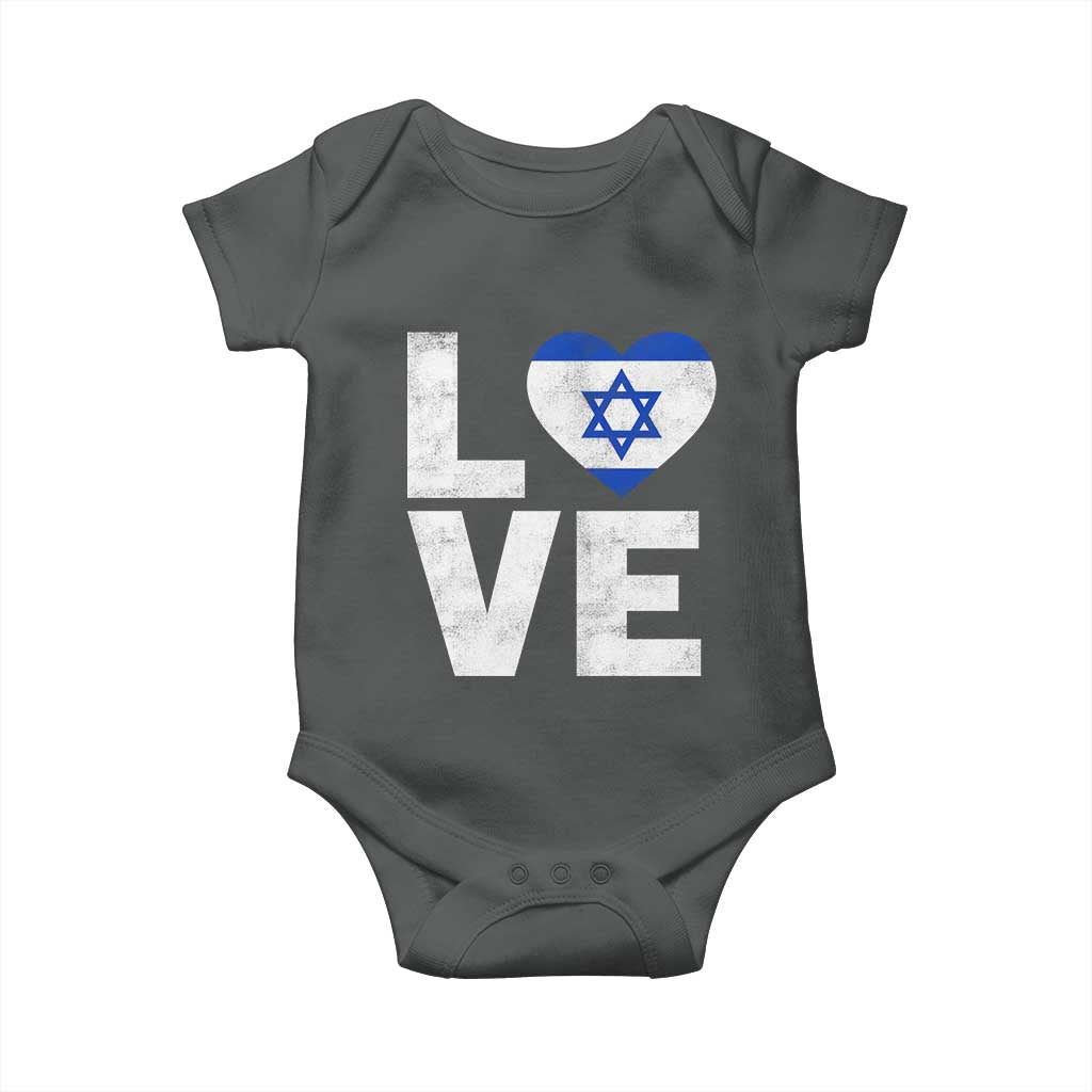 I Love Israel Jewish Gifts Star of David Israeli Baby Onesie - Wonder Print Shop