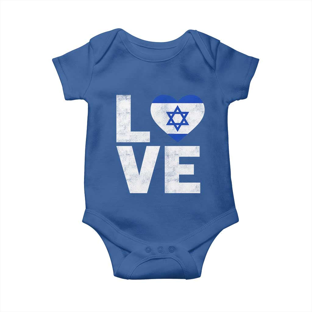 I Love Israel Jewish Gifts Star of David Israeli Baby Onesie - Wonder Print Shop