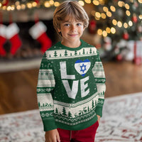 I Love Israel Jewish Gifts Star of David Israeli Ugly Christmas Sweater - Wonder Print Shop