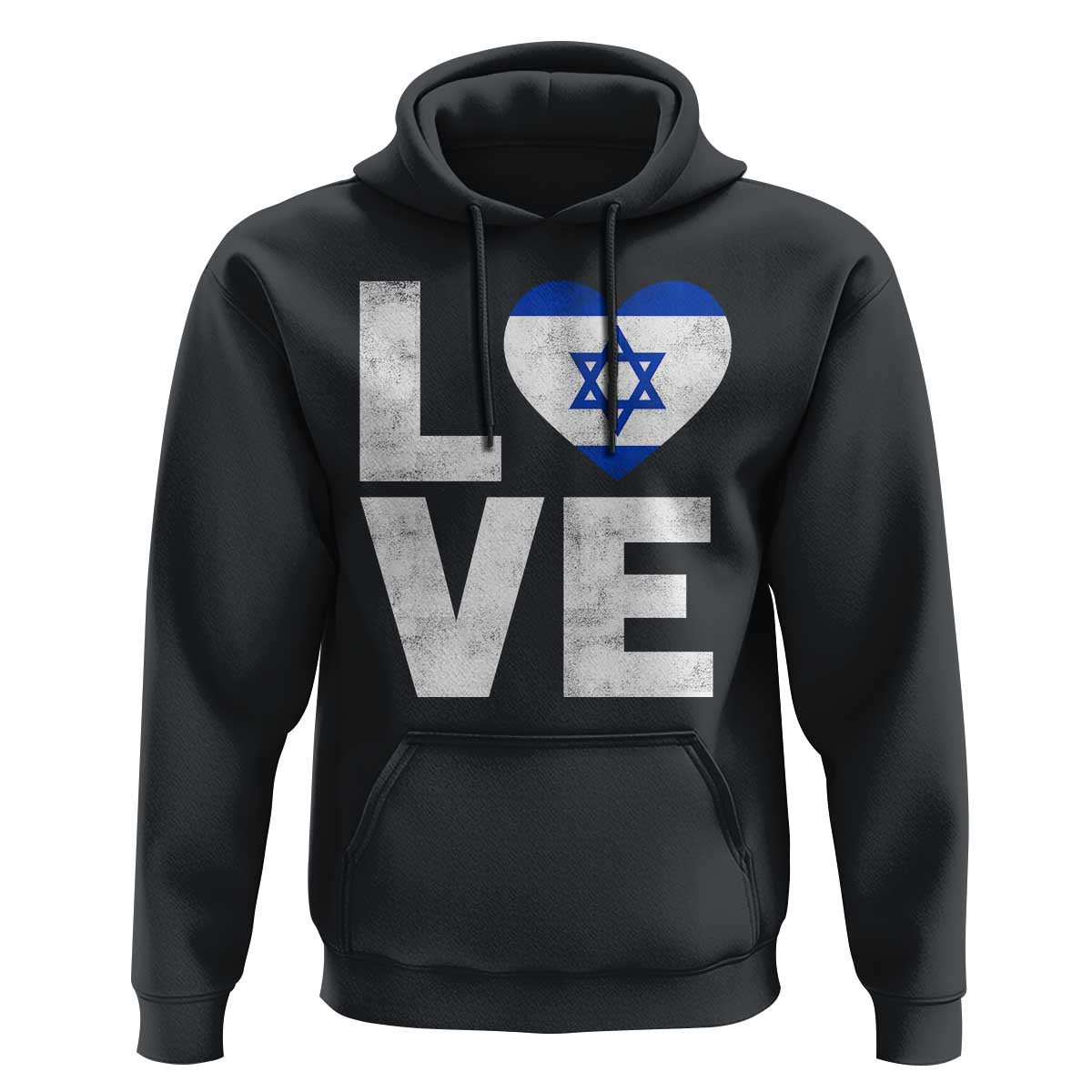 I Love Israel Jewish Gifts Star of David Israeli Hoodie - Wonder Print Shop