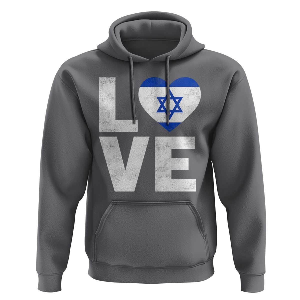 I Love Israel Jewish Gifts Star of David Israeli Hoodie - Wonder Print Shop