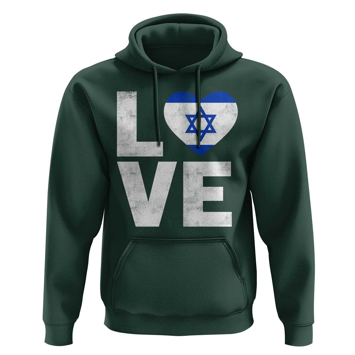 I Love Israel Jewish Gifts Star of David Israeli Hoodie - Wonder Print Shop