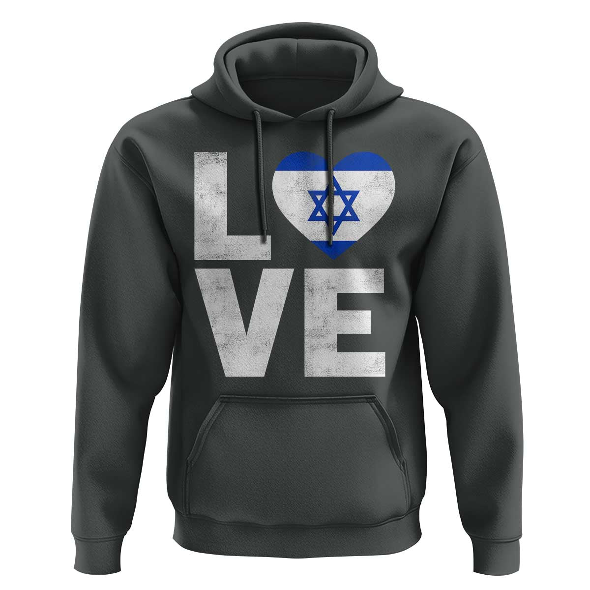 I Love Israel Jewish Gifts Star of David Israeli Hoodie - Wonder Print Shop