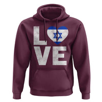 I Love Israel Jewish Gifts Star of David Israeli Hoodie - Wonder Print Shop