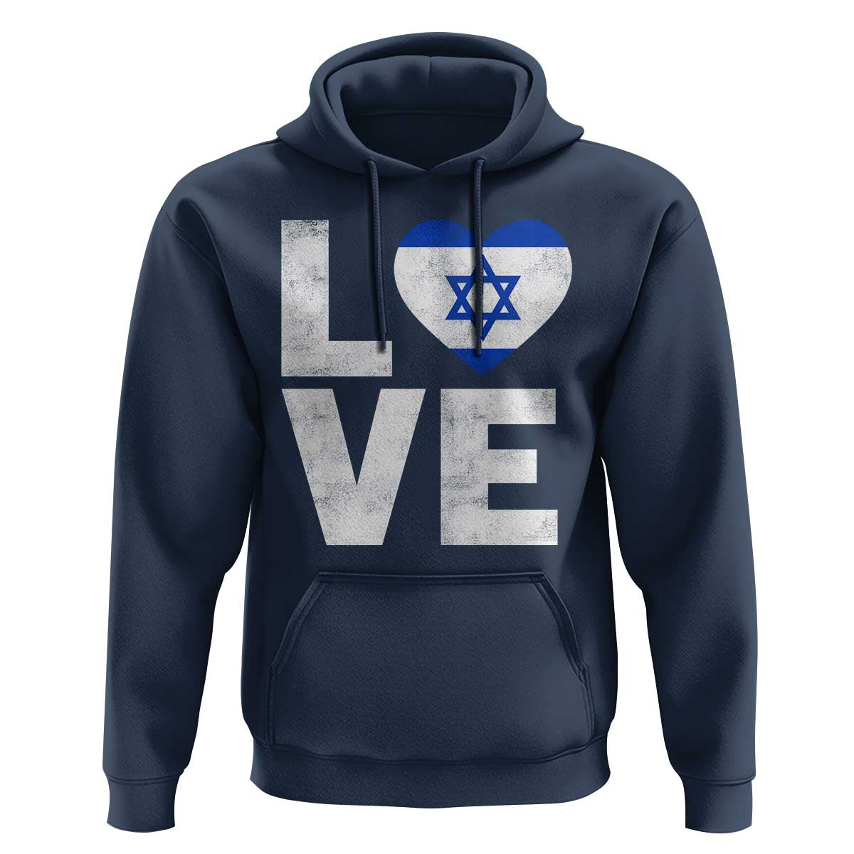 I Love Israel Jewish Gifts Star of David Israeli Hoodie - Wonder Print Shop