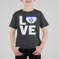 I Love Israel Jewish Gifts Star of David Israeli T Shirt For Kid - Wonder Print Shop