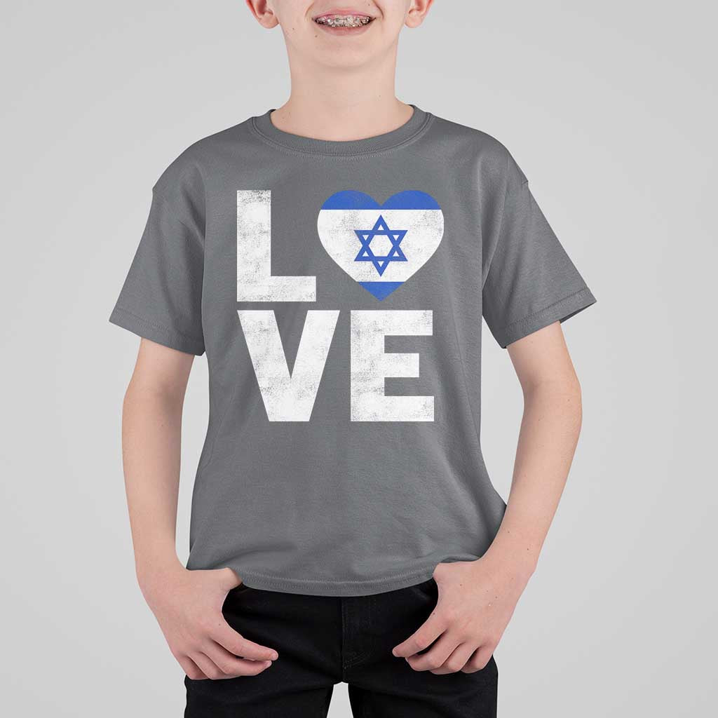 I Love Israel Jewish Gifts Star of David Israeli T Shirt For Kid - Wonder Print Shop