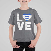 I Love Israel Jewish Gifts Star of David Israeli T Shirt For Kid - Wonder Print Shop