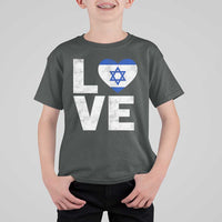 I Love Israel Jewish Gifts Star of David Israeli T Shirt For Kid - Wonder Print Shop