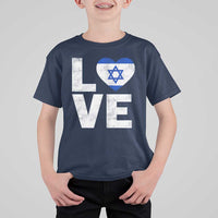I Love Israel Jewish Gifts Star of David Israeli T Shirt For Kid - Wonder Print Shop