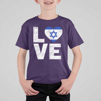 I Love Israel Jewish Gifts Star of David Israeli T Shirt For Kid - Wonder Print Shop