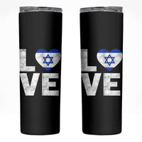 I Love Israel Jewish Gifts Star of David Israeli Skinny Tumbler - Wonder Print Shop