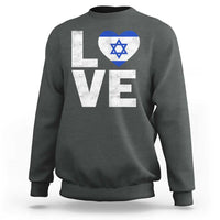 I Love Israel Jewish Gifts Star of David Israeli Sweatshirt - Wonder Print Shop