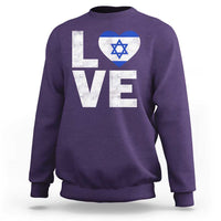 I Love Israel Jewish Gifts Star of David Israeli Sweatshirt - Wonder Print Shop