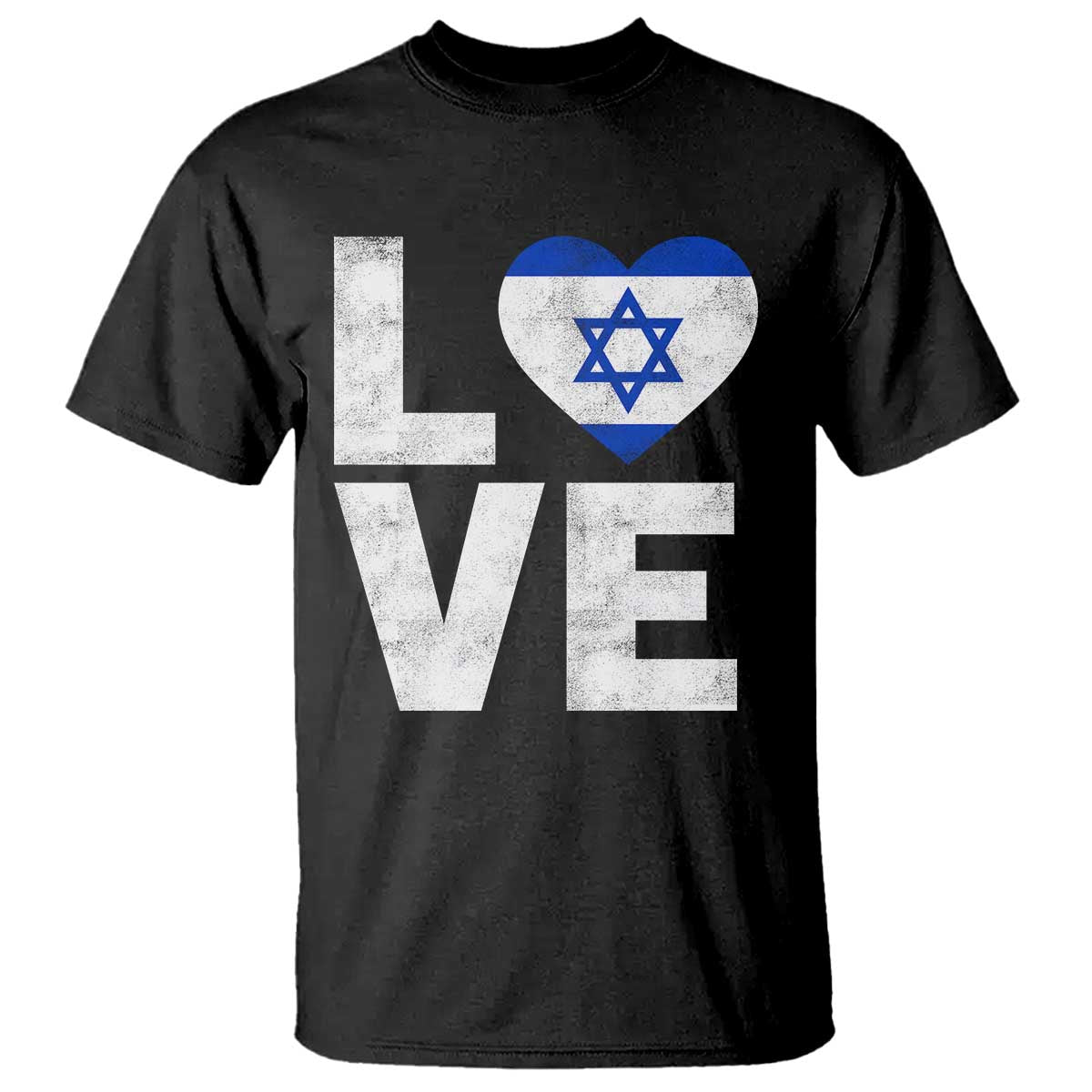 I Love Israel Jewish Gifts Star of David Israeli T Shirt - Wonder Print Shop