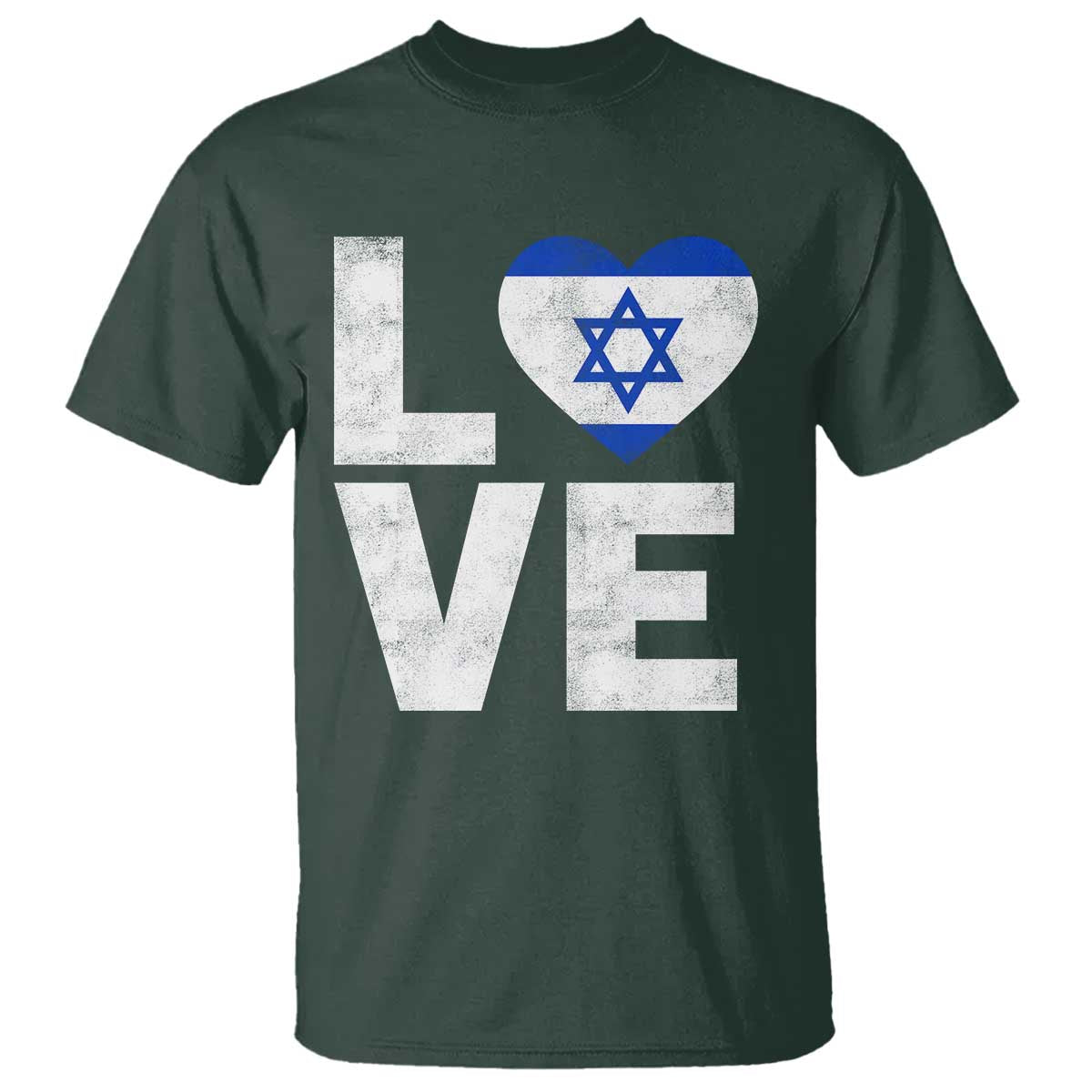 I Love Israel Jewish Gifts Star of David Israeli T Shirt - Wonder Print Shop