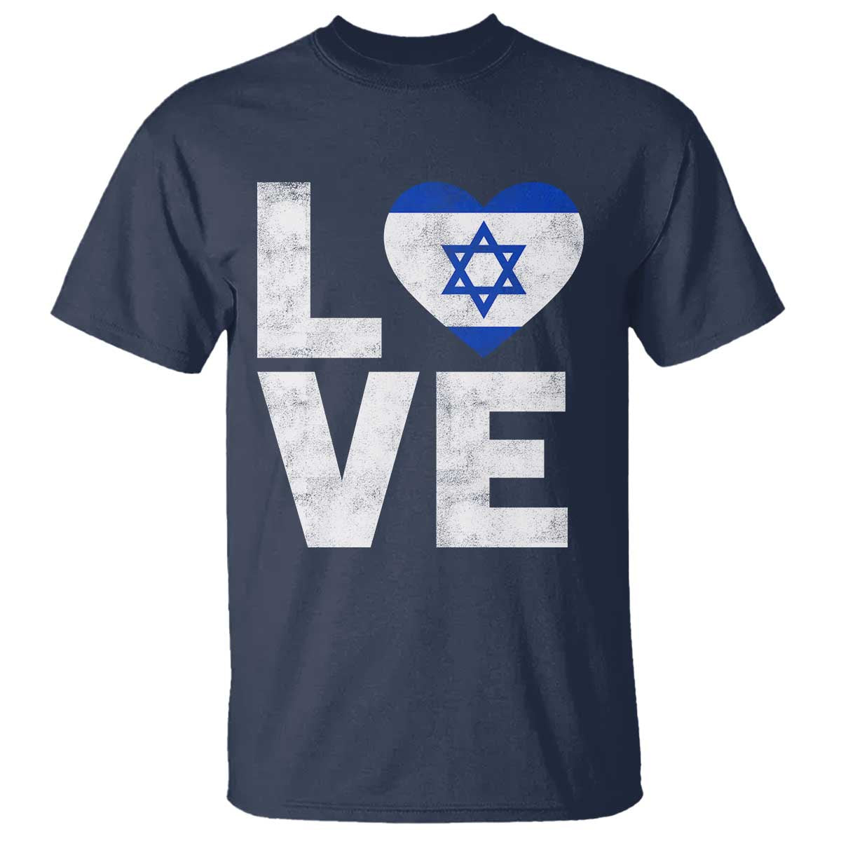 I Love Israel Jewish Gifts Star of David Israeli T Shirt - Wonder Print Shop
