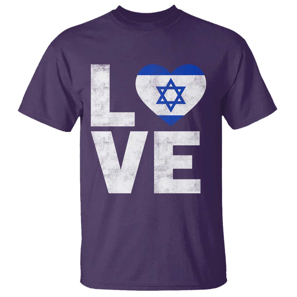 I Love Israel Jewish Gifts Star of David Israeli T Shirt - Wonder Print Shop