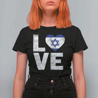 I Love Israel Jewish Gifts Star of David Israeli T Shirt For Women - Wonder Print Shop